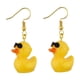 thumbnail image 3 of Pendientes de pato amarillo tridimensionales de moda, joyería de pato genial, pendientes de gancho para la oreja con animales de dibujos animados, material liviano, 3 of 6