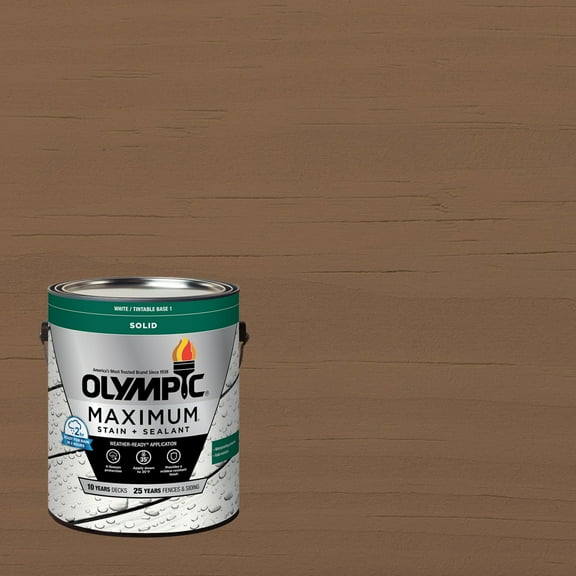 Olympic Maximum 1 GallonSC-1082 Tanglewood Solid Color Exterior Stain and Sealer in One