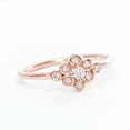 thumbnail image 2 of HeartsAndYou 1.6ct Round Cut Moissanite Engagement Ring for Women Flower Promise 18k Rose Gold Over Silver, 2 of 9