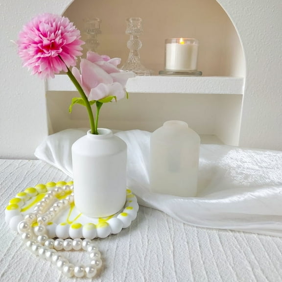 Vase Tray Set Desktop Arrangement Silicone Mould Flower Arrangement Vessel Plaster Drip Mould DIY Handmade Silicone Moulds
