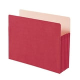 Smead Red Colored File Pocket Folders Pack, 5 1/4 Inch Expansion ...