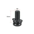 thumbnail image 2 of Uxcell M6x0.55'' Pan Head Machine Screws Bolts Combine Carbon Steel Black 20pcs, 2 of 2