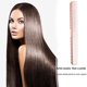 thumbnail image 1 of Peine antiestático Barber Pro Acero inoxidable - Cepillo para peinar el cabello Rose Gold Gold, 1 of 9
