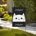 thumbnail image 4 of Easygdp Cat Meow Garden Flag Yard Flag Welcome Flag, Double-Sided, Weather Resistant for Outdoor Decor - 12.5"x18", 4 of 9