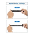thumbnail image 1 of Correas Plegables Correas Plegables Camping 1 rollo de vendaje de cinta de envoltura no tejida elástica autoadhesiva médica (negro), 1 of 4