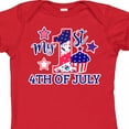 thumbnail image 4 of Inktastic My 1st 4th of July with Stars and Cupcake Boys or Girls Baby Bodysuit, 4 of 5