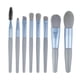 thumbnail image 2 of Pinceles de maquillaje con mango de plástico Polvo impermeable Fundación Maquillaje de sombra de ojos Conjunto Soft Cepillo Profesional Herramientas Ligero Azul Tipo 1 Paquete de 8 Advancent CE001702-01, 2 of 7