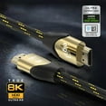 thumbnail image 3 of ELG 8K HDMI 2.1 Cable 6.6 ft Ultra High Speed 48 Gbps eARC VRR Ethernet Gold-Plated, 3 of 12