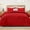 Red, variant on Exclusivo Mezcla Ultrasonic King Quilt Set, 3-Piece Lightweight Bedspreads Modern Striped Coverlet, Red