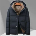 thumbnail image 2 of Chaqueta con capucha desmontable para hombre, nueva ropa de invierno 2024, chaqueta gruesa y cálida de algodón informal, chaqueta para hombre, 2 of 4