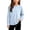 Light Blue, variant on Boys Girls Cotton Long Sleeve T Shirt Kids Plain Basic Girls Tops White 6-7 Years