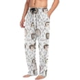 thumbnail image 4 of GZHJMY Hedgehog Pajama Pants for Men, Lounge Pants Lightweight Men Pajama Bottoms with Drawstring Pockets, Christmas New Year Birthday Gifts, Medium, 4 of 6