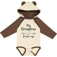 thumbnail image 3 of Inktastic My Grandma Loves Me Heart Grandchild Boys or Girls Long Sleeve Baby Bodysuit, 3 of 5