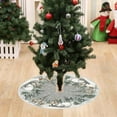thumbnail image 5 of 47.24in Christmas Tree Skirt Snowman Reindeer Snowflake Christmas Tree,Winter Holiday Tree Mat Decoration,Soft Decorative Mat for Living Room,Bedroom & Entrance to Create Cozy Festive Atmosphere, 5 of 6