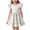 Beige, variant on SELONE Teen Girl Dresses Ruffle Short Sleeve Princess Dress Crew Neck Midi Sundress Easter Egg Sweet Beach Outfits 3-14Y