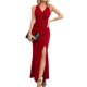 thumbnail image 1 of Vestido largo de mujer, vestido de fiesta, vestido cruzado, vestido de verano, vestido de noche elegante, 1 of 7