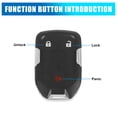 thumbnail image 3 of Unique Bargains New Car Replacement Keyless Remote Key Fob Shell Case Black 5922084 for GMC Terrain 2018-2019, 3 of 4