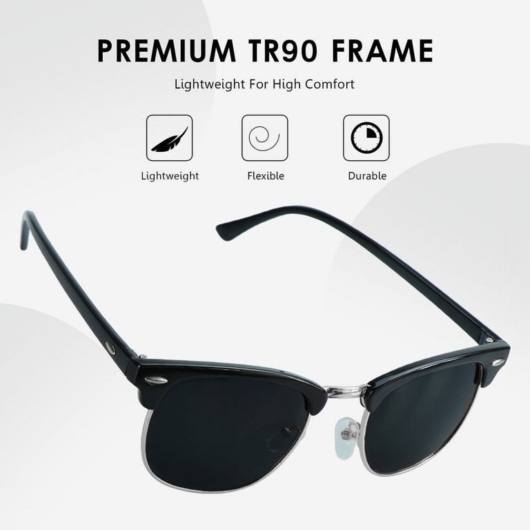 LifeArt Vintage Round Polarized Sunglasses for Men and Women  display picture 2