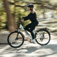 thumbnail image 5 of GOTRAX Accord Electric 27.5" Bike for Adults, 20 mph, 15.5 mile Range, 350W, Front Suspension and Cargo Rack, UL2849, White, 5 of 13