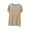 Beige, variant on Plus Size Modal Blend Soft Short Sleeve T Shirts for Women Solid Color Round-Neck Comfy Basic Side Slit Loose Fit Tops Lounge Wear Gray