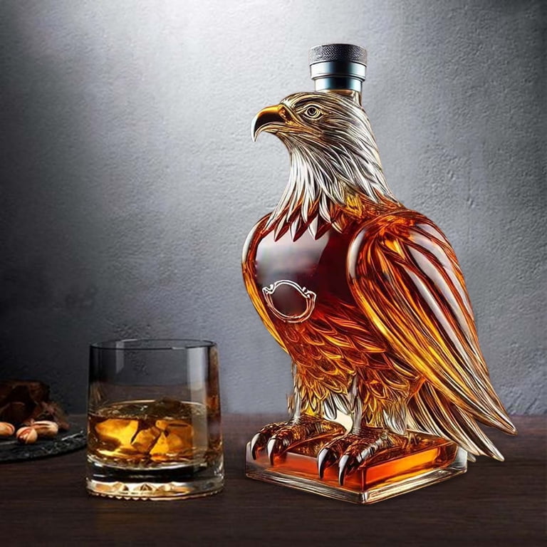 Carafe à Whisky En Forme De Bateau 300ml - Bouteille Verre Soufflé Main Créative