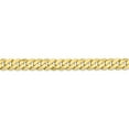 thumbnail image 3 of Auriga Fine Jewelry 10K Yellow Gold 6.25 mm Flat Beveled Curb Chain Necklace for Mens 22", 3 of 6