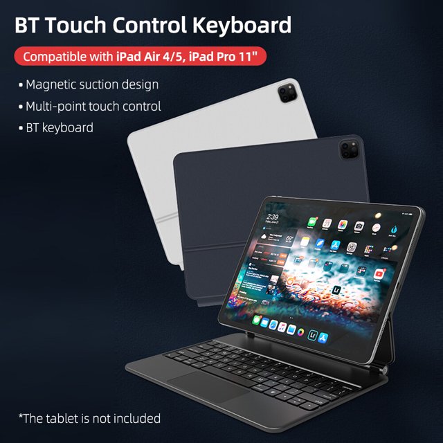 Mistaha Bluetooth Magnetic Suction Touch Control Keyboard with Protective Shell Compatible with iPad Air 4/5