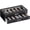 Black, variant on Lolalet 12 Slots 2-Layer Sunglasses Organizer Box with Transparent Glass Lid for Eyewear Eyeglass -Black