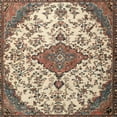 thumbnail image 1 of Ahgly Company Machine Washable Indoor Square Traditional Sepia Brown Area Rugs, 8' Square, 1 of 7