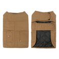 thumbnail image 4 of HDE Canvas Dog Vest Waterproof Jacket Cold Weather Coats for S-XL Dogs Brown L, 4 of 7