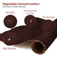 thumbnail image 3 of ELW Genuine Leather Vegetable Tanned 8-9 oz. 3.2-3.6mm Size 12"x48" in Dark Brown Full Grain Veg Tan Leather AB Grade Cowhide, Heavy Weight, Tooling, Carving, DIY, Holster, Stamping, 3 of 9