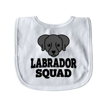 

Inktastic Dog Black Labrador Squad Gift Baby Boy or Baby Girl Bib