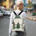 thumbnail image 7 of FORMRS Mini Backpack Purse for Women Travel Daypack Casual Shoulder Bag, Hand Drawn Christmas Stars, 7 of 7