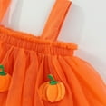 thumbnail image 4 of KPOPLK Toddler Girl Dress Pumpkin Embroidery Twirl Dresses Purple Tutu Holiday Birthday Photo(2-3 Years,A77-Orange), 4 of 9