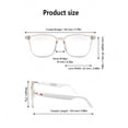 thumbnail image 3 of AI Smart Glasses for Men & Women, Wireless Bluetooth Photochromic Sunglasses, 100+ Languages Translation, Open-Ear Audio, for Travel Office, 3 of 10