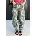 thumbnail image 6 of TinyCribz Women's Camo Denim Jeans, Trendy Relaxed Fit Ankle Pants 16, 6 of 6