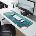 thumbnail image 2 of High-Performance Gaming Mouse Pad - Japanese Blue & White Wave Design, Stitched Edges, XL Size, 2 of 7