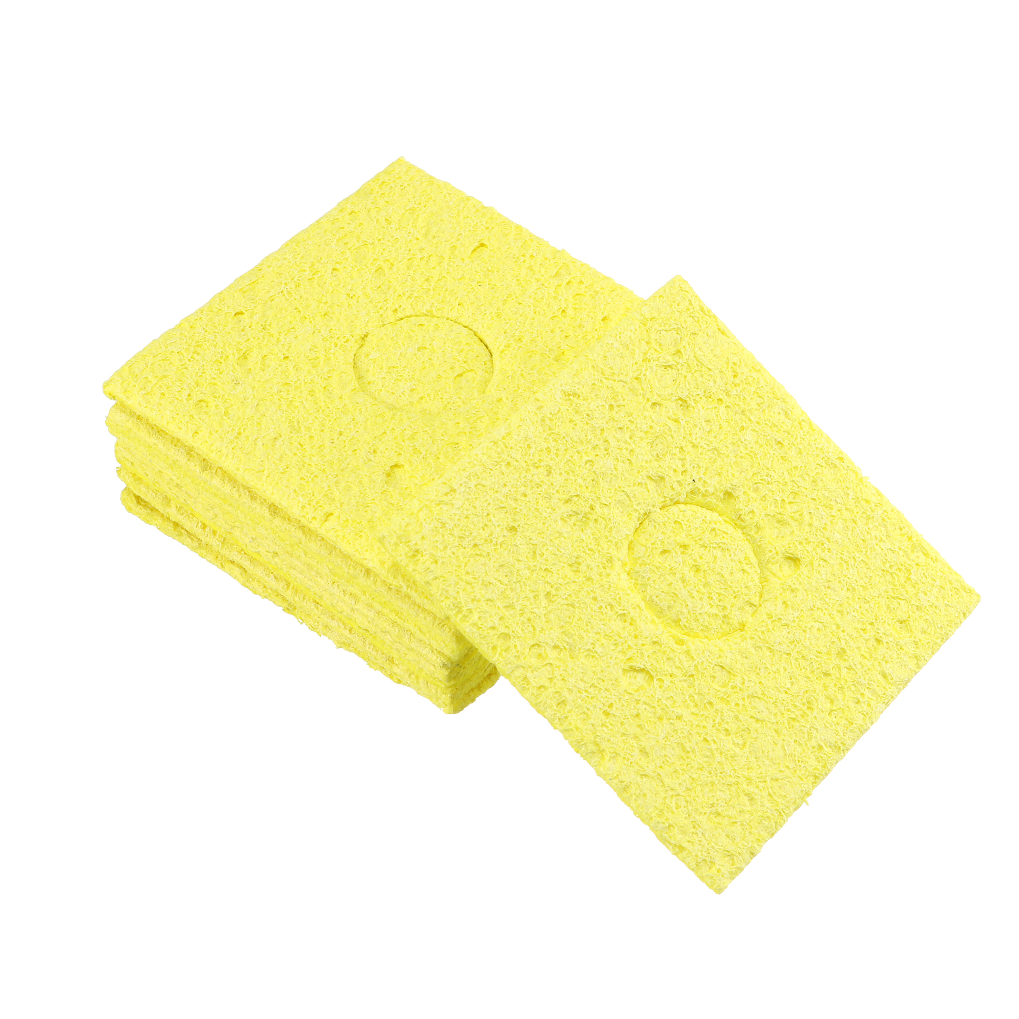 Soldering Sponge 56x56x1.5mm for Iron Tips Cleaner Square Yellow 10pcs