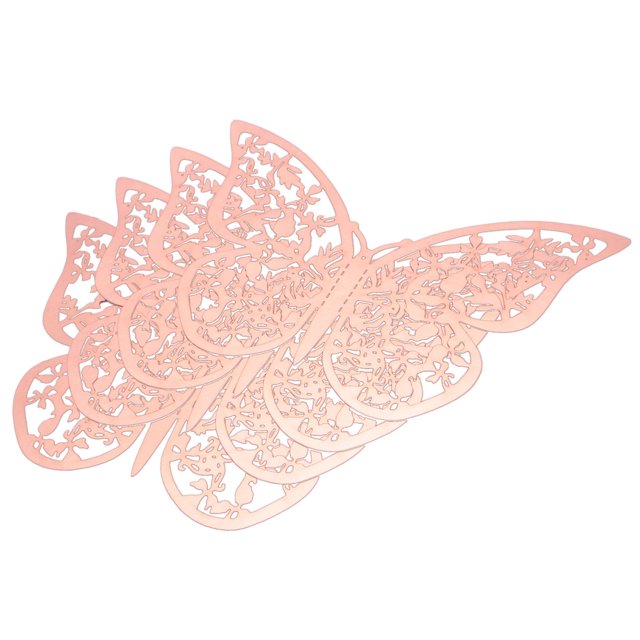 48 Uds pegatinas de mariposa 3d 3d ahuecadas decorativas Diy decoración del hogar Afortunado Sencillez