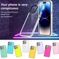 thumbnail image 3 of Funda transparente neón para iPhone 15 Pro Max, diseño retro vibrante y bonito para mujer, accesorios de los 80, funda protectora de cámara de silicona suave a prueba de golpes para iPhone 15 Pro Max, 3 of 8