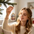 thumbnail image 7 of Cheapark 2D Flat Acrylic Christmas Snowman Hanging Ornament Lightweight Tree Pendant for Xmas Tree Holiday Home Party Decor Gift, 7 of 7