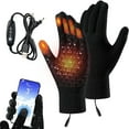 thumbnail image 5 of Heated Gloves Electric Rechargeable Battery Hand Warm Windproof Thermal Winter, 5 of 9