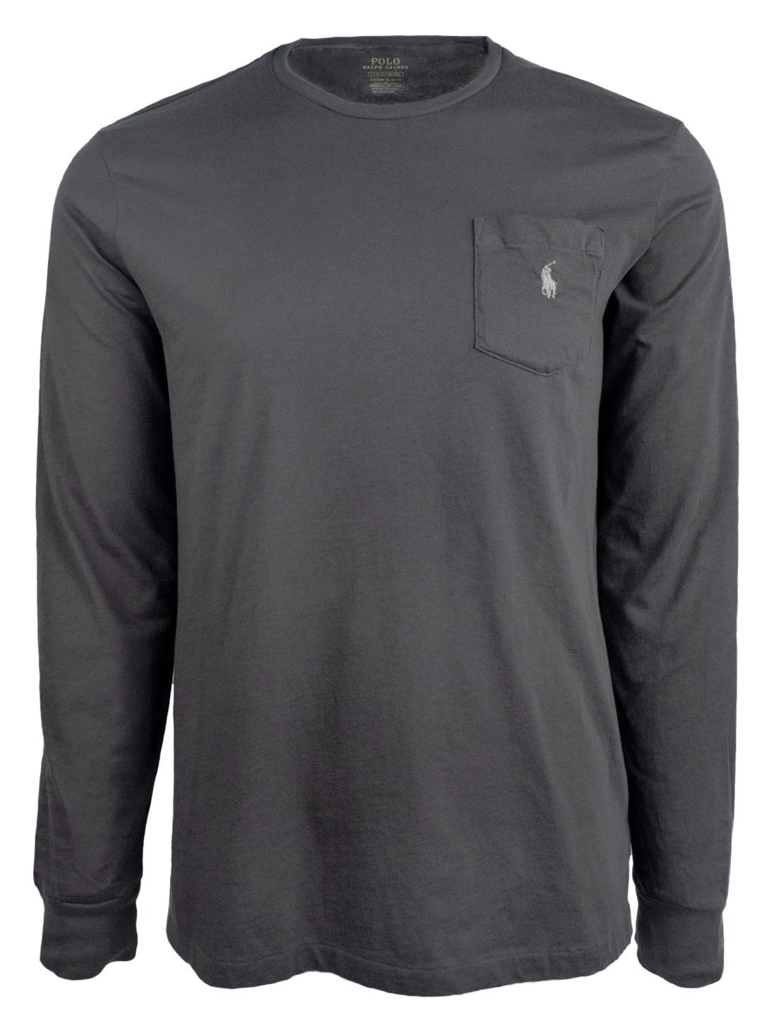 ralph lauren grey long sleeve t shirt