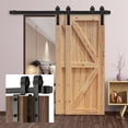 thumbnail image 2 of Sliding Barn Door Hardware Track Bent Hanger System 4-9.6FT ,Easy to Install, 2 of 6