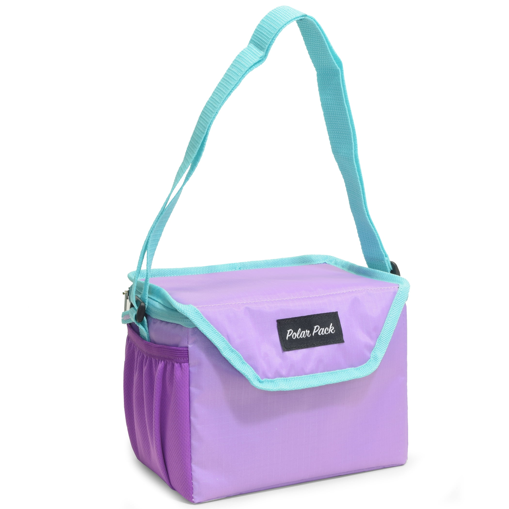 (2 pack) Polar Pack Upright Reusable Polyester Lunch Box for All Ages