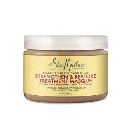 Jamaican Black Castor Oil Strengthen & Restore Treatment Masque - Strengthens and Nourishes Natural and Processed Hair - Sulfate-Free with Natural & Organic Ingredients (12 (Best Hair Moisturizer For Natural 4c Hair)