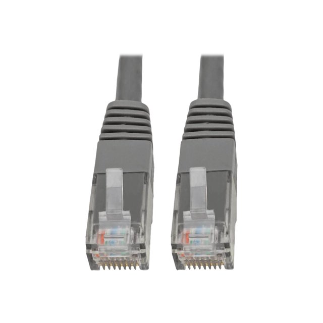 Eaton Tripp Lite Series Cat6 Gigabit Molded (UTP) Ethernet Cable (RJ45 M/M), PoE, Gray, 6 ft. (1.83 m) - Patch cable - RJ-45 (M) to RJ-45 (M) - 6 ft - UTP - CAT 6 - IEEE 802.3ab/IEEE 802.5 - molded, stranded - gray