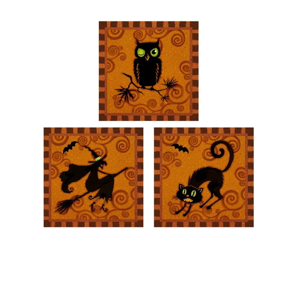 Great Art Now Spooktacular by Vivian Eisner 3 Piece Print Art Set Each 12W x 12H