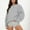 Grey, variant on Hauaitttt Women Long Sleeve Sweatshirt Casual Crewneck Loose Fit Pollover Hoodie Fall Tops Ladies Small Zip up Jacket Ladies Sweatshirts Zipper Sweatshirts for Women Athletic Jacket Lined Running