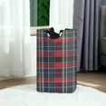thumbnail image 6 of Yayeee Freestanding Laundry Hamper with Handle Collapsible Large Storage Basket for Clothes, Warm Tartan Mosaic, 6 of 7